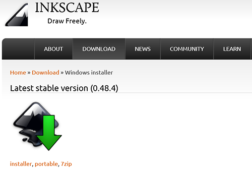 Inkscape download icon